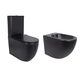 Акційний набір: Унітаз напольний Robin Ultra Quiet QT13226083AMB 660x360x855 Black + Біде напольне Robin QT13442141CMB 565x360x405 Black