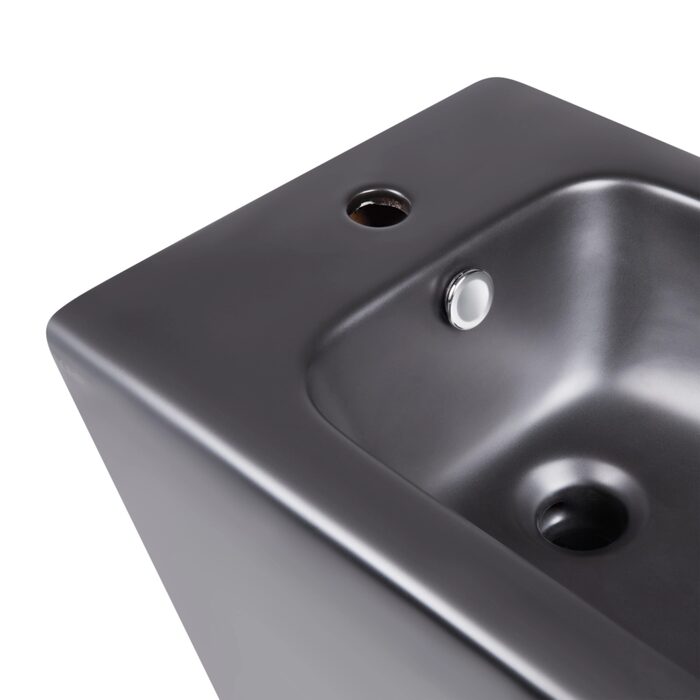 Акційний набір: Унітаз напольний Robin Ultra Quiet QT13226083AMB 660x360x855 Black + Біде напольне Robin QT13442141CMB 565x360x405 Black