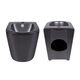 Акційний набір: Унітаз напольний Robin Ultra Quiet QT13226083AMB 660x360x855 Black + Біде напольне Robin QT13442141CMB 565x360x405 Black