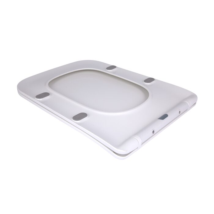 Сидіння для унітаза підлогового (Aries) 445×360×30 мм, White, з мікроліфтом? Slim Duroplast, Quick Release QT03228302W3 Qtap