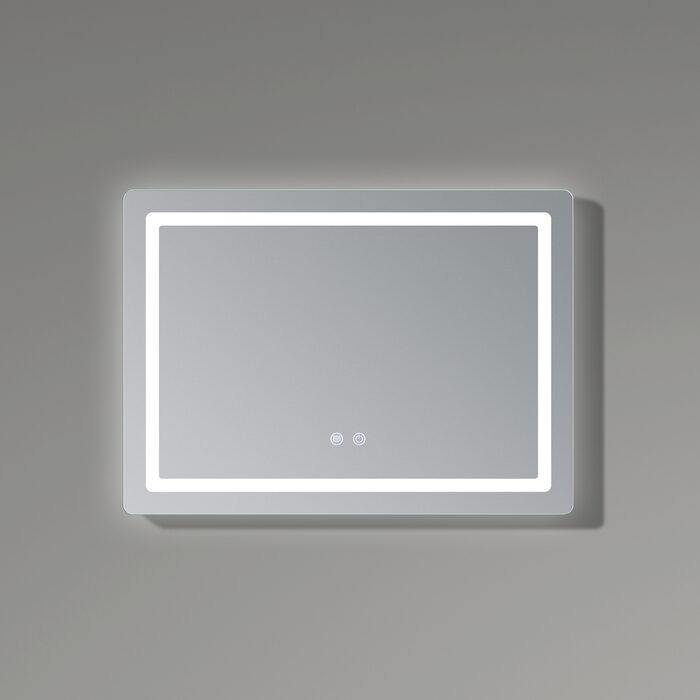 Дзеркало Qtap Mideya (DC-F614) 700х500 з LED-підсвічуванням Touch, з антизапотіванням, димером QT2078NCF07050W