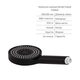 Комплект Qtap Slavonice Black Matt: Змішувач  QTROB4060102B + Шланг QTHADPVCSQ160B + Лійка QTRUC125BLM45951