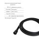 Комплект Qtap Slavonice Black Matt: Змішувач  QTROB4060102B + Шланг QTHADPVCSQ160B + Лійка QTRUC125BLM45951