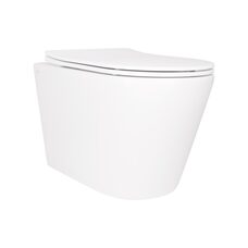 Унітаз підвісний Qtap Scorpio безободковий Ultra Quiet з сидінням Soft-close QT14332380ASW