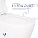 Унітаз підвісний Qtap Scorpio безободковий Ultra Quiet з сидінням Soft-close QT14332380ASW