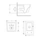 Унітаз підвісний Crow Rimless 485х340х330 мм, White, з сидінням Slim Duroplast/ Soft-close/ Quick Release QT05335171RW Qtap