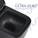 Унітаз підвісний Qtap Crow Ultra Quiet 485×340×290 мм, Matt Black, з сидінням Slim Duroplast/ Soft-close/ Quick Release QT05335171MB