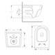 Унітаз підвісний Qtap Jay Ultra Quiet 485х360х320 мм, Matt Black, сидінням Slim Duroplast/ Soft-close/ Quick Relase QT07335177MB