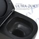 Унітаз підвісний Qtap Jay Ultra Quiet 485х360х320 мм, Matt Black, сидінням Slim Duroplast/ Soft-close/ Quick Relase QT07335177MB