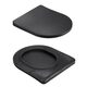 Унітаз підвісний Qtap Jay Ultra Quiet 485х360х320 мм, Matt Black, сидінням Slim Duroplast/ Soft-close/ Quick Relase QT07335177MB