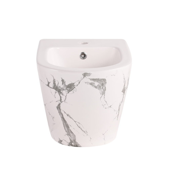 Біде підвісне Qtap Robin 515x370x350 мм, Marble QT13551381GMR