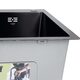 Lidz Handmade H5050HB Мийка для кухні інтегрована Decor Black PVD Honeycomb 2,5/0,5 мм LDH5050BDECPVD48369