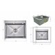 Lidz Handmade H6050H Мийка для кухні інтегрована Decor Honeycomb 2,5/0,5 мм LDH6050DEC48370