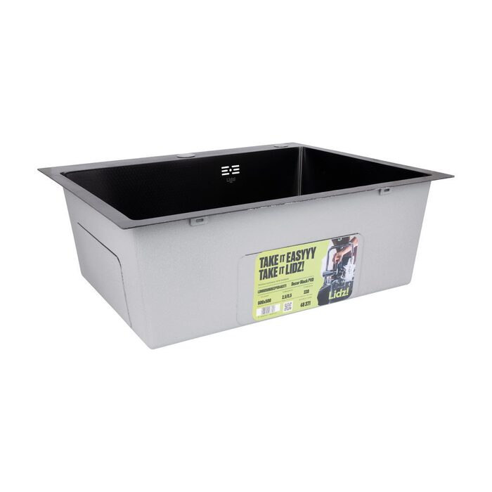 Lidz Handmade H6050HB Мийка для кухні інтегрована Decor Black PVD Honeycomb 2,5/0,5 мм LDH6050BDECPVD48371
