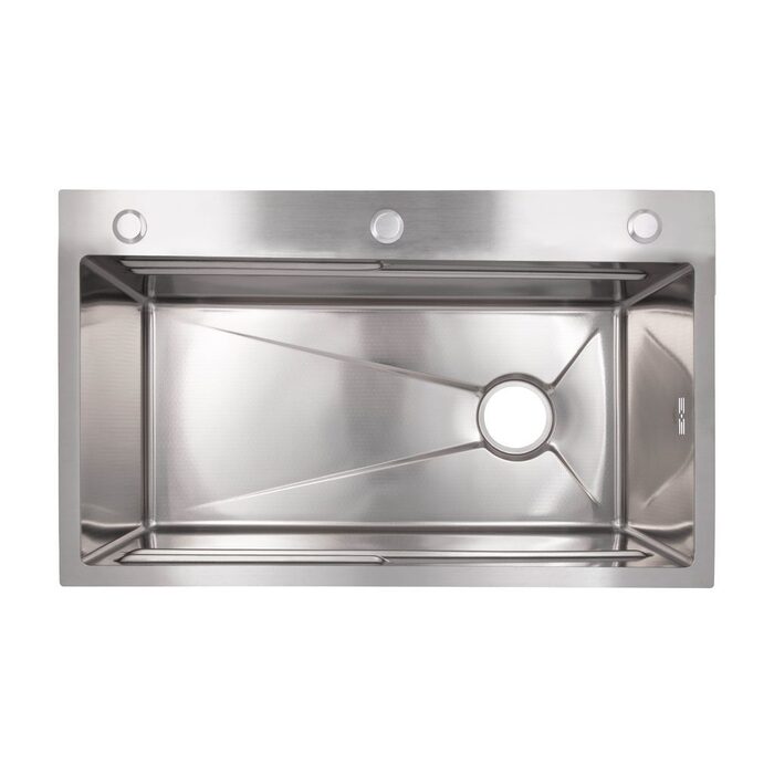 Lidz Handmade H7545 Мийка для кухні інтегрована Decor Honeycomb 3,0/1,0 мм LDH7545DEC48372