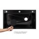 Lidz Handmade H7545B Мийка для кухні інтегрована Decor Black PVD Honeycomb 3,0/1,0 мм LDH7545BDECPVD48373
