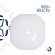 Комплект Qtap Kolibri: Раковина накладна 425x425x140 мм, White, квадратна + Донний клапан Pop-up PU02