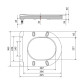 Сидіння для унітаза Qtap (Robin 490) 425x363x50 мм, Matt Black, з мікроліфтом Slim Duroplast, Quick Release QTSC179MB48676