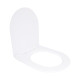 Qtap Сидіння для унітаза (Jay 640, Swan 640) 422x360x30 мм, White, з мікроліфтом, Slim Duroplast, Quick Release QTSC179W48699