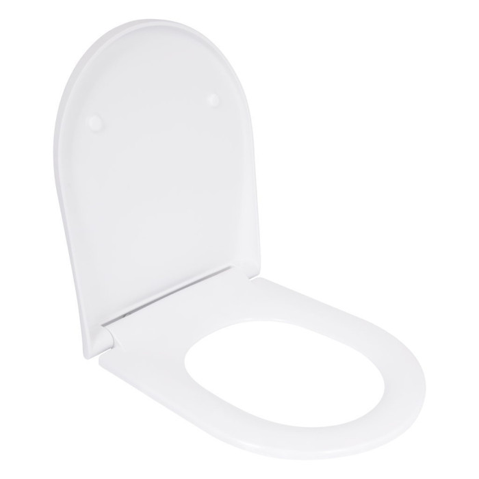 Qtap Сидіння для унітаза (Robin 490, Scorpio 490) 430x363x60 мм, White, з мікроліфтом, Slim Duroplast, MagLock QTSC179W48915