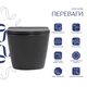 Унітаз підвісний Qtap Robin Ultra Quiet 520×365×340 мм, Anthracite, з сидінням Slim Duroplast / Soft-close / Quick Release QTROB26AN48995