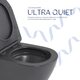 Унітаз підвісний Qtap Robin Ultra Quiet 520×365×340 мм, Anthracite, з сидінням Slim Duroplast / Soft-close / Quick Release QTROB26AN48995