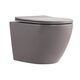 Унітаз підвісний Qtap Robin Ultra Quiet 520×365×340 мм, Stone grey, з сидінням Slim Duroplast / Soft-close / Quick Release QTROB26SG48996