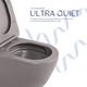 Унітаз підвісний Qtap Robin Ultra Quiet 520×365×340 мм, Stone grey, з сидінням Slim Duroplast / Soft-close / Quick Release QTROB26SG48996