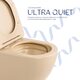 Унітаз підвісний Qtap Robin Ultra Quiet 520×365×340 мм, Beige, з сидінням Slim Duroplast / Soft-close / Quick Release QTROB26SB48997