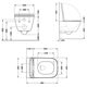 Унітаз підвісний Qtap Gemini Ultra Quiet 485×340×350 мм, White, з сидінням Slim Duroplast / Soft-close / Quick Release QTTAU26W49119