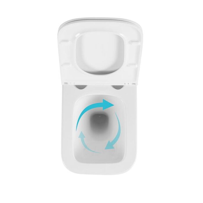 Унітаз підвісний Qtap Gemini Ultra Quiet 485×340×350 мм, White, з сидінням Slim Duroplast / Soft-close / Quick Release QTTAU26W49119