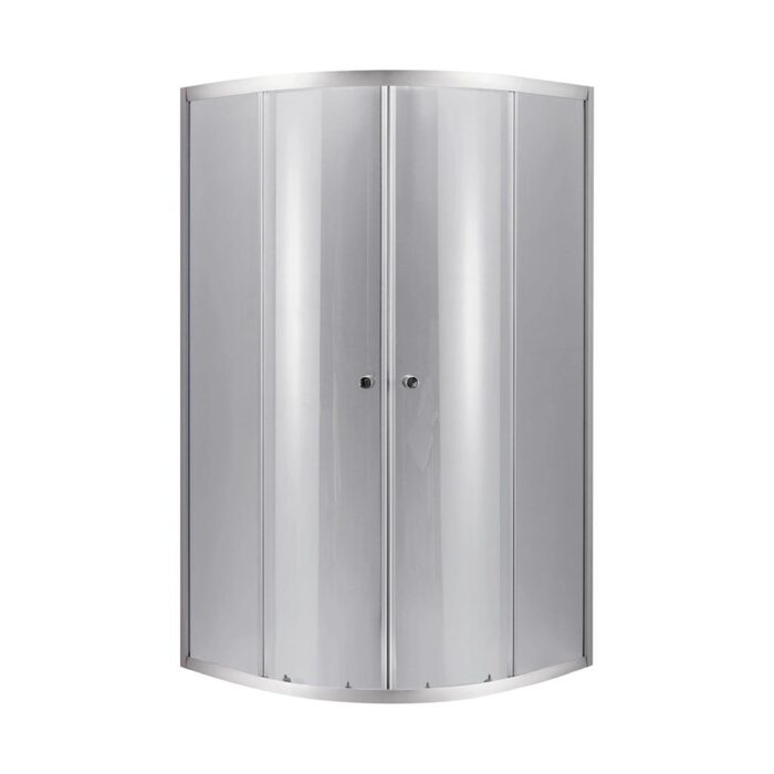 Lidz Набор: Душевая кабина Latwa SC90x90.SAT.LOW.DGR, полукруглая, стекло тонированное 4 мм + Душевой поддон Kapielka ST90x90x14