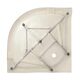 Lidz Набор: Душевая кабина Latwa SC90x90.SAT.LOW.DGR, полукруглая, стекло тонированное 4 мм + Душевой поддон Kapielka ST90x90x14