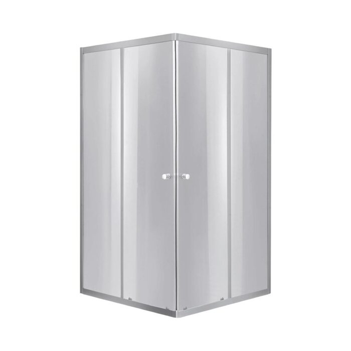Lidz Набор: Душевая кабина Wawel SC90x90.SAT.LOW.DGR, квадратная, стекло тонированное 4 мм + Душевой поддон Kapielka ST90x90x14