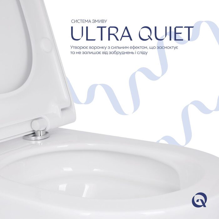 Унітаз підвісний Qtap Scorpio ML Ultra Quiet 490x365x325 мм, з сидінням Soft-close MagLock, White QTSCOML26W49622