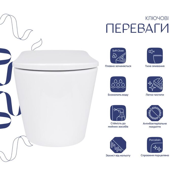 Унітаз підвісний Qtap Scorpio ML Ultra Quiet 520x365x365 мм, з сидінням Soft-close MagLock, White QTSCOML26W49624