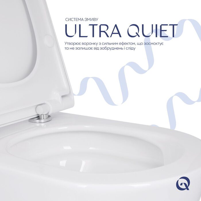 Унітаз підвісний Qtap Scorpio ML Ultra Quiet 520x365x365 мм, з сидінням Soft-close MagLock, White QTSCOML26W49624
