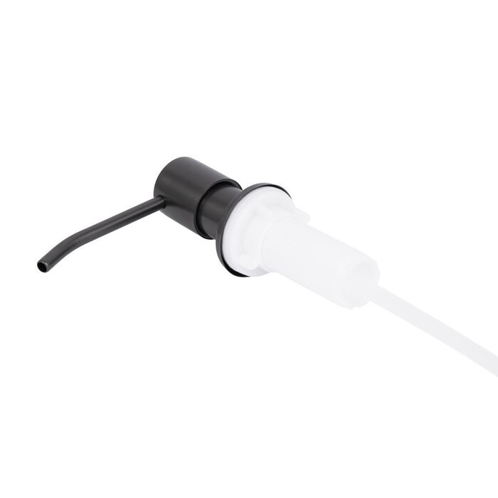 Дозатор для миючого засобу Lidz Acsis LA30 Brushed Black PVD, круглий LDACSLA30BLM49827