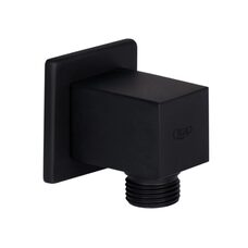Акційний набір Qtap 1+1=3: Підключення для шланга Spojeni Matt Black, прямокутне QT809810842857NB