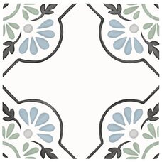 Плитка 12,3*12,3 Tanger Blue Petals