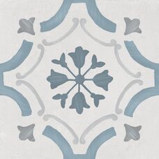 Плитка 22,3*22,3 Sirocco Blue Ornate