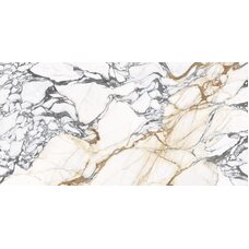 Плитка 160*320 Level Marmi Calacatta Paonazzo Rett Ful Lapp Mash-Mounted 6,5 Mm Ekeq
