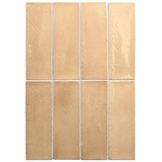 Плитка 5*15 Miyako Golden Ochre Gloss 32326