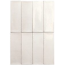 Плитка 5*15 Miyako White Gloss 32314