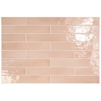 Плитка 6,5*40 Manacor Blush Pink 26924