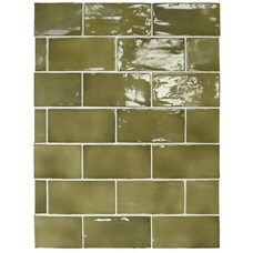 Плитка 7,5*15 Manacor Basil Green 26908