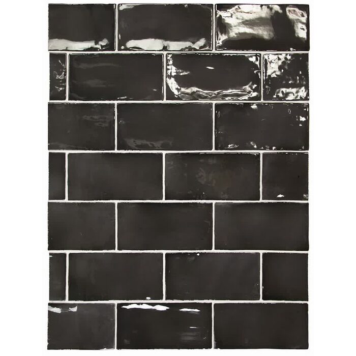 Плитка 7,5*15 Manacor Black 26906