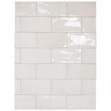Плитка 7,5*15 Manacor White 26909