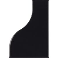 Плитка 8,3*12 Curve Black Glossy 28849