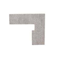 Плінтус Кутовий Правий 27*30,5 Zanquín Evolution Recto Evo Grey Dcho 152232